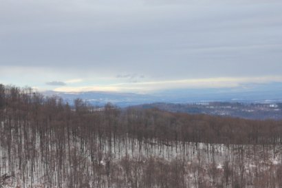 Masyw Śnieżnika (w tle) widziany ze Srebrnej Kopy