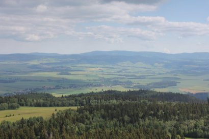 Szczeliniec Wielki - widoki na Czechy