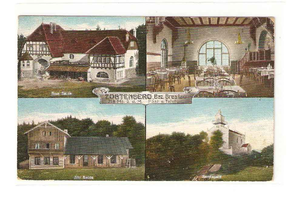 Dom Turysty PTTK na Ślęży na starej pocztówce